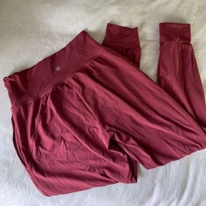 Salmon Pink Athleta Salutation joggers